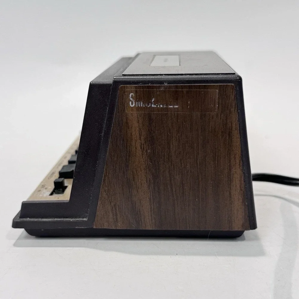 Vintage Sears Roebuck Tradition Alarm Clock Faux Woodgrain Model 47176 Hong Kong